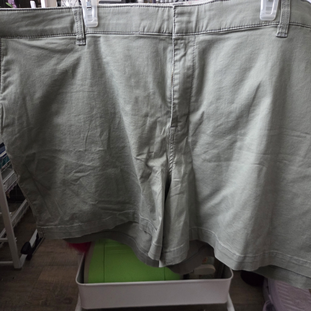 Lane Bryant Women's High Waist Gray Shorts